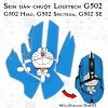 Skin dán chuột Logitech G502 mẫu Doremon Dor035