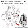 Skin dán chuột Logitech G502 mẫu Dễ thương So Cute scu002
