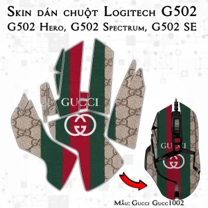 Skin dán chuột Logitech G502 mẫu Gucci Gucc1002