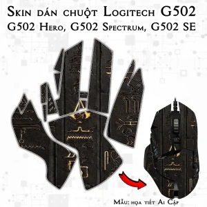Skin dán chuột Logitech G502 mẫu họa tiết Ai Cập