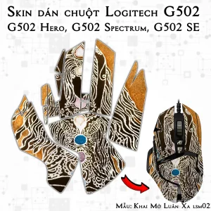 Skin dán chuột Logitech G502 mẫu Khai Mở Luân Xa lsm023