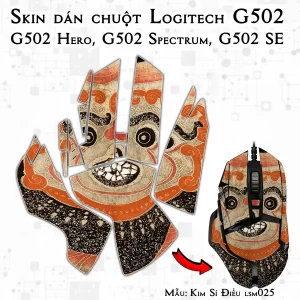 Skin dán chuột Logitech G502 mẫu Kim Sí Điểu lsm025