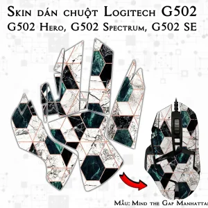 Skin dán chuột Logitech G502 mẫu Mind the Gap Manhattan Trial074