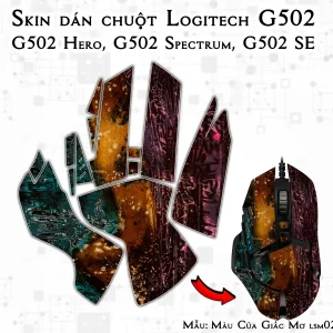 Skin dán chuột Logitech G502 mẫu Màu Của Giấc Mơ lsm028