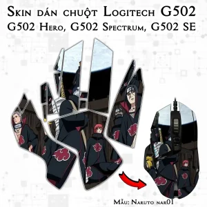 Skin dán chuột Logitech G502 mẫu Naruto nar01