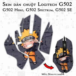 Skin dán chuột Logitech G502 mẫu Naruto nar04