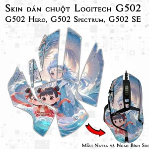 Skin dán chuột Logitech G502 mẫu Natra và Ngao Bính Socute nt10