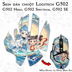 Skin dán chuột Logitech G502 mẫu Natra và Ngao Bính Socute nt12