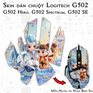 Skin dán chuột Logitech G502 mẫu Natra và Ngao Bính Socute nt16