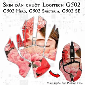 Skin dán chuột Logitech G502 mẫu Quốc Sắc Phương Hoa