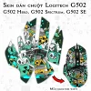 Skin dán chuột Logitech G502 mẫu radiation waste