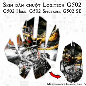 Skin dán chuột Logitech G502 mẫu Songoku Dragon Ball 7vnr014