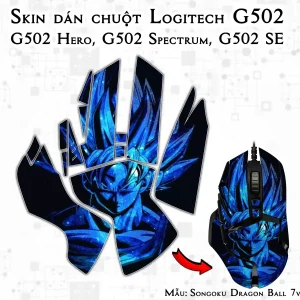 Skin dán chuột Logitech G502 mẫu Songoku Dragon Ball 7vnr095