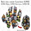 Skin dán chuột Logitech G502 mẫu Superhero icon
