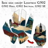 Skin dán chuột Logitech G502 mẫu Sơn mài GSM047 Skin dán chuột Logitech G502 mẫu Sơn mài GSM047