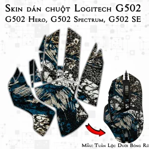 Skin dán chuột Logitech G502 mẫu Tuần Lộc Dưới Bóng Rừng lsm054