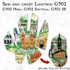 Skin dán chuột Logitech G502 mẫu Địa Danh Sài Gòn Chib005