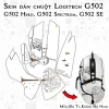 Skin dán chuột Logitech G502 mẫu Độ Ta Không Độ Nàng doq07 Skin dán chuột Logitech G502 mẫu Độ Ta Không Độ Nàng doq07