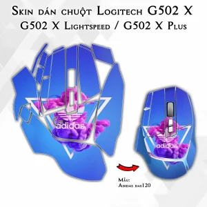 Skin dán chuột Logitech G502 X mẫu Adidas das120