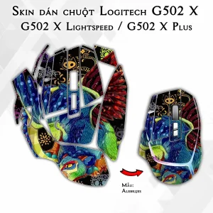 Skin dán chuột Logitech G502 X mẫu Alebrijes