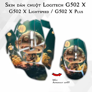 Skin dán chuột Logitech G502 X mẫu Astronaut ast05