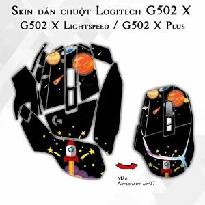 Skin dán chuột Logitech G502 X mẫu Astronaut ast07