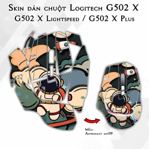 Skin dán chuột Logitech G502 X mẫu Astronaut ast09