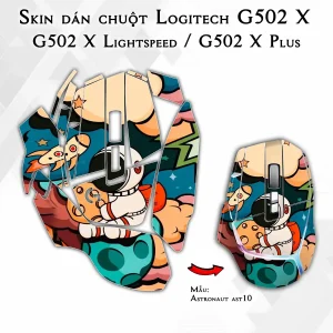 Skin dán chuột Logitech G502 X mẫu Astronaut ast10