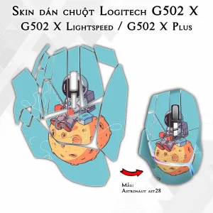 Skin dán chuột Logitech G502 X mẫu Astronaut ast28