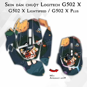 Skin dán chuột Logitech G502 X mẫu Astronaut ast29