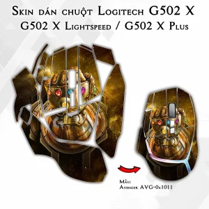 Skin dán chuột Logitech G502 X mẫu Avenger avg1011