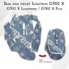 Skin dán chuột Logitech G502 X mẫu Blue LV Supreme Skin dán chuột Logitech G502 X mẫu Blue LV Supreme