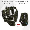 Skin dán chuột Logitech G502 X mẫu Bảng mạch vàng nền đen Skin dán chuột Logitech G502 X mẫu Bảng mạch vàng nền đen