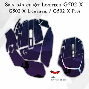 Skin dán chuột Logitech G502 X mẫu Bầu trời cô đơn