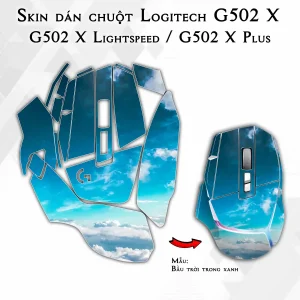 Skin dán chuột Logitech G502 X mẫu Bầu trời trong xanh