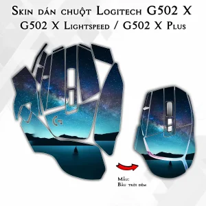 Skin dán chuột Logitech G502 X mẫu Bầu trời đêm