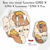Skin dán chuột Logitech G502 X mẫu Capybara Rich Skin dán chuột Logitech G502 X mẫu Capybara Rich
