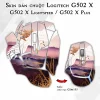 Skin dán chuột Logitech G502 X mẫu chim hạc GSM155