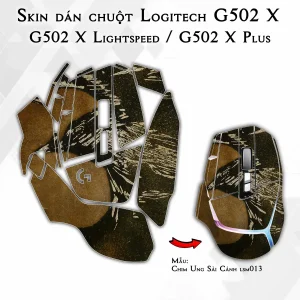 Skin dán chuột Logitech G502 X mẫu Chim Ưng Sải Cánh lsm013