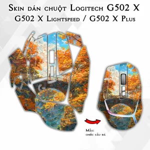 Skin dán chuột Logitech G502 X mẫu chiếc cầu đá