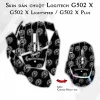 Skin dán chuột Logitech G502 X mẫu Chrome Heart đen Skin dán chuột Logitech G502 X mẫu Chrome Heart đen