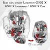 Skin dán chuột Logitech G502 X mẫu Chép hóa rồng CHR020 Skin dán chuột Logitech G502 X mẫu Chép hóa rồng CHR020