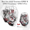 Skin dán chuột Logitech G502 X mẫu Chép trắng lội dòng CHR022