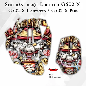 Skin dán chuột Logitech G502 X mẫu Chó bull art