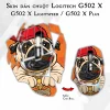 Skin dán chuột Logitech G502 X mẫu Chó Bull Skin dán chuột Logitech G502 X mẫu Chó Bull