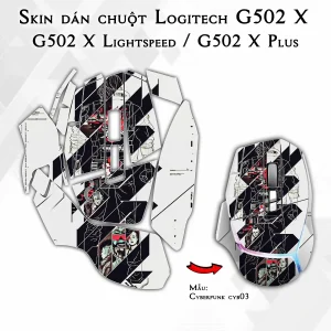 Skin dán chuột Logitech G502 X mẫu Cyberpunk cyb03