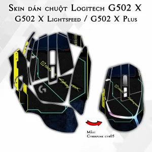 Skin dán chuột Logitech G502 X mẫu Cyberpunk cyb05