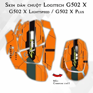 Skin dán chuột Logitech G502 X mẫu Cyberpunk cyb11