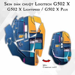 Skin dán chuột Logitech G502 X mẫu Cyberpunk cyb12
