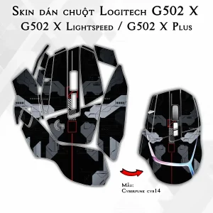 Skin dán chuột Logitech G502 X mẫu Cyberpunk cyb14